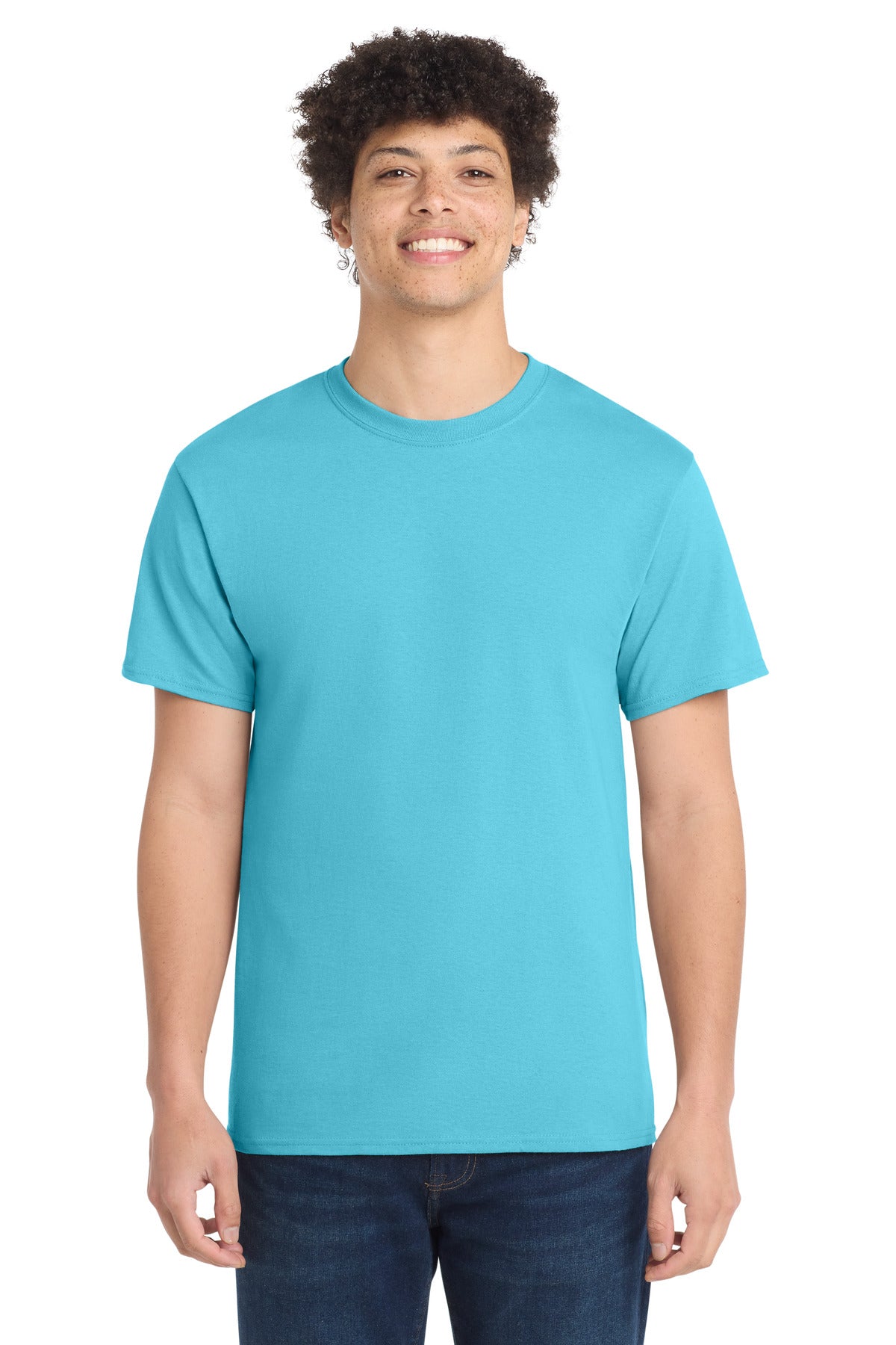 Port & Co Tall Core Cotton Tee PC54T - Aquatic Blue