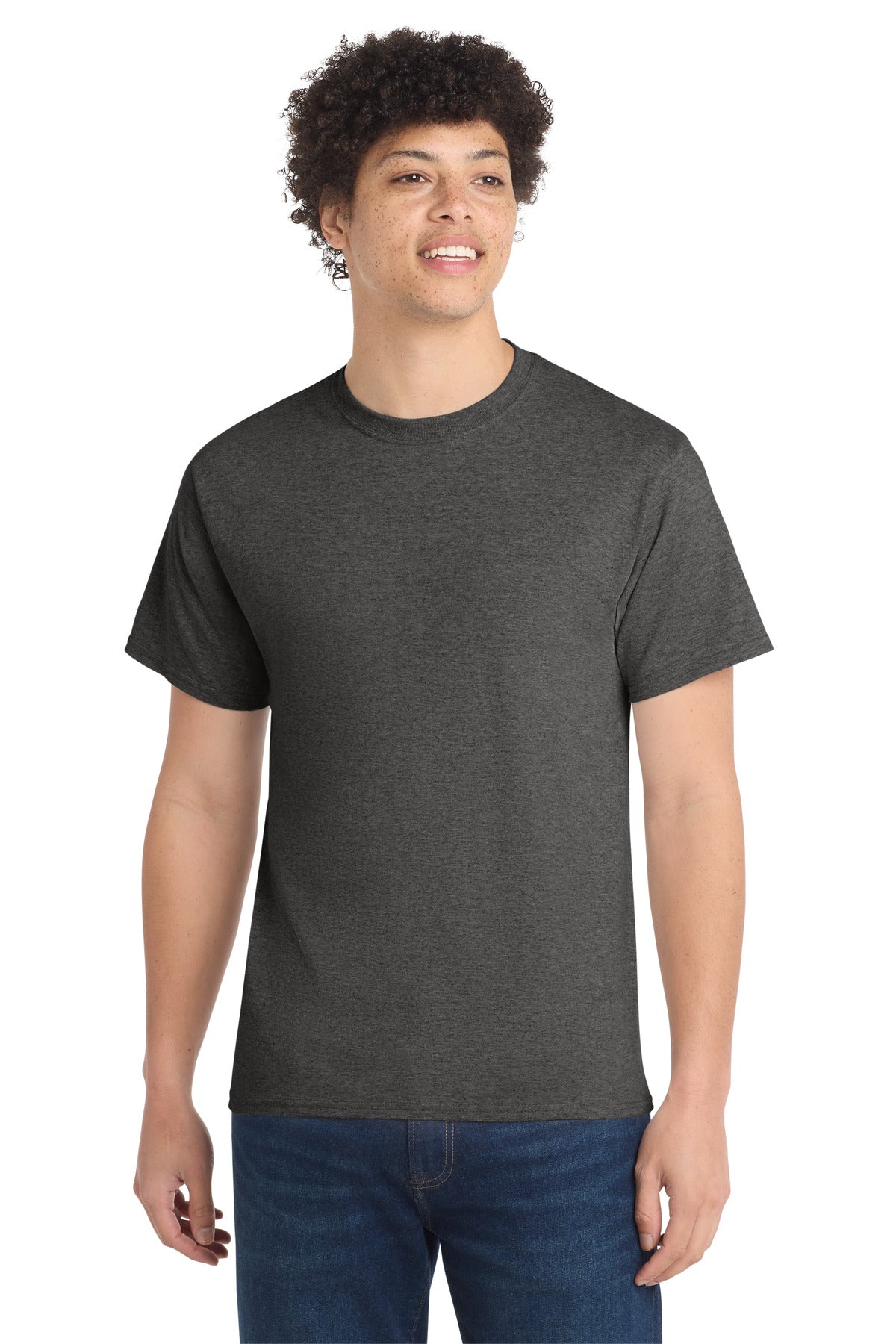 Port & Co Tall Core Cotton Tee PC54T - Dark Heather Grey