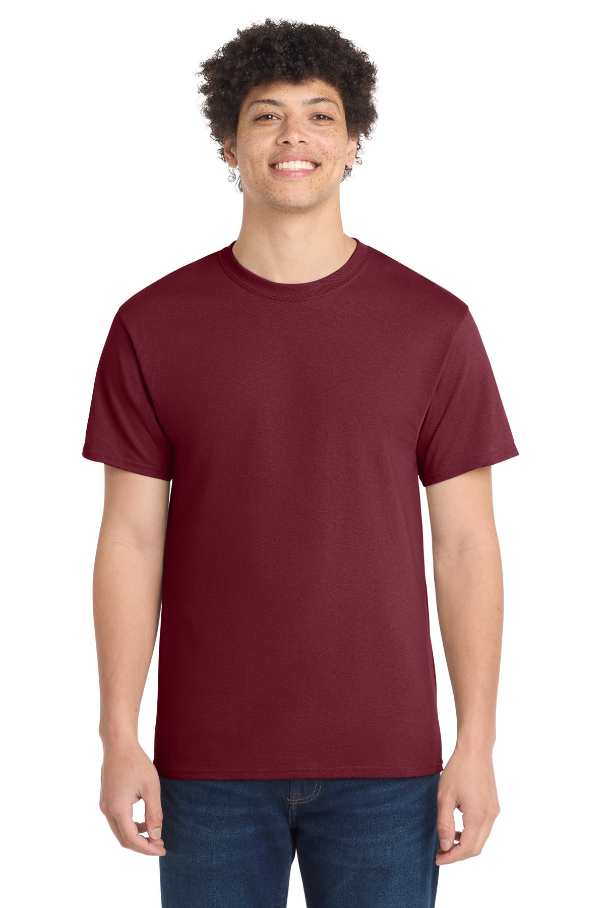 Port & Co Core Cotton Tee. PC54 - Cardinal