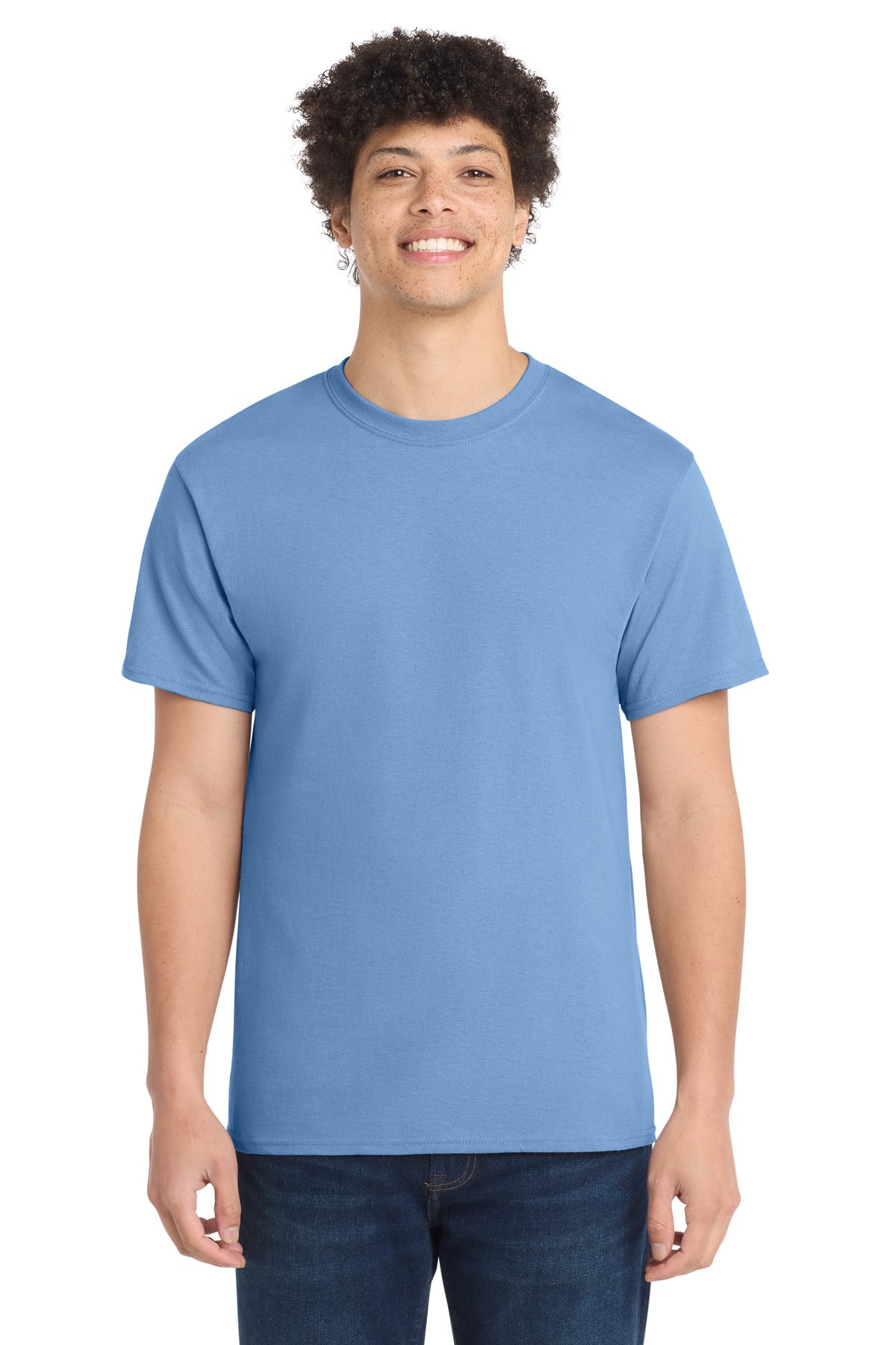 Port & Co Core Cotton Tee. PC54 - Carolina Blue