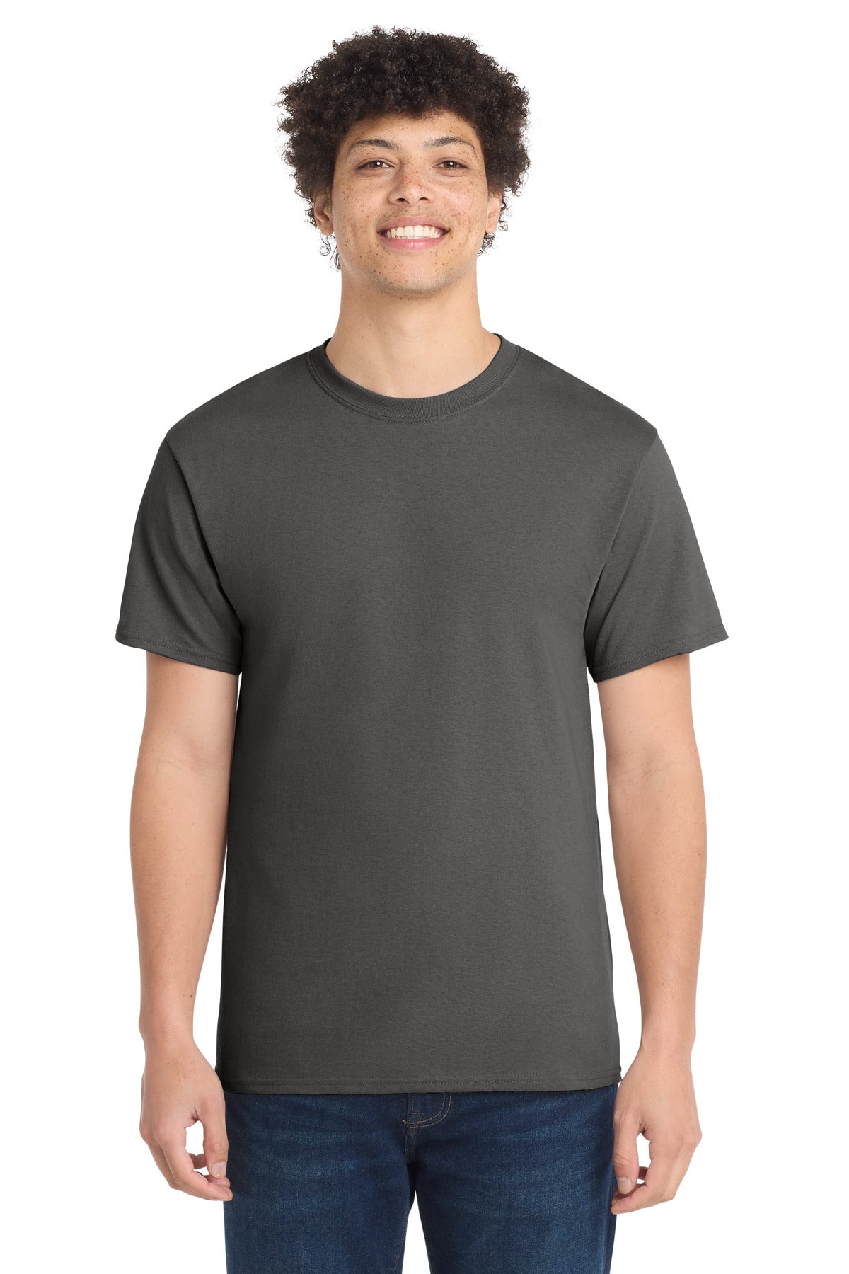 Port & Co Core Cotton Tee. PC54 - Charcoal