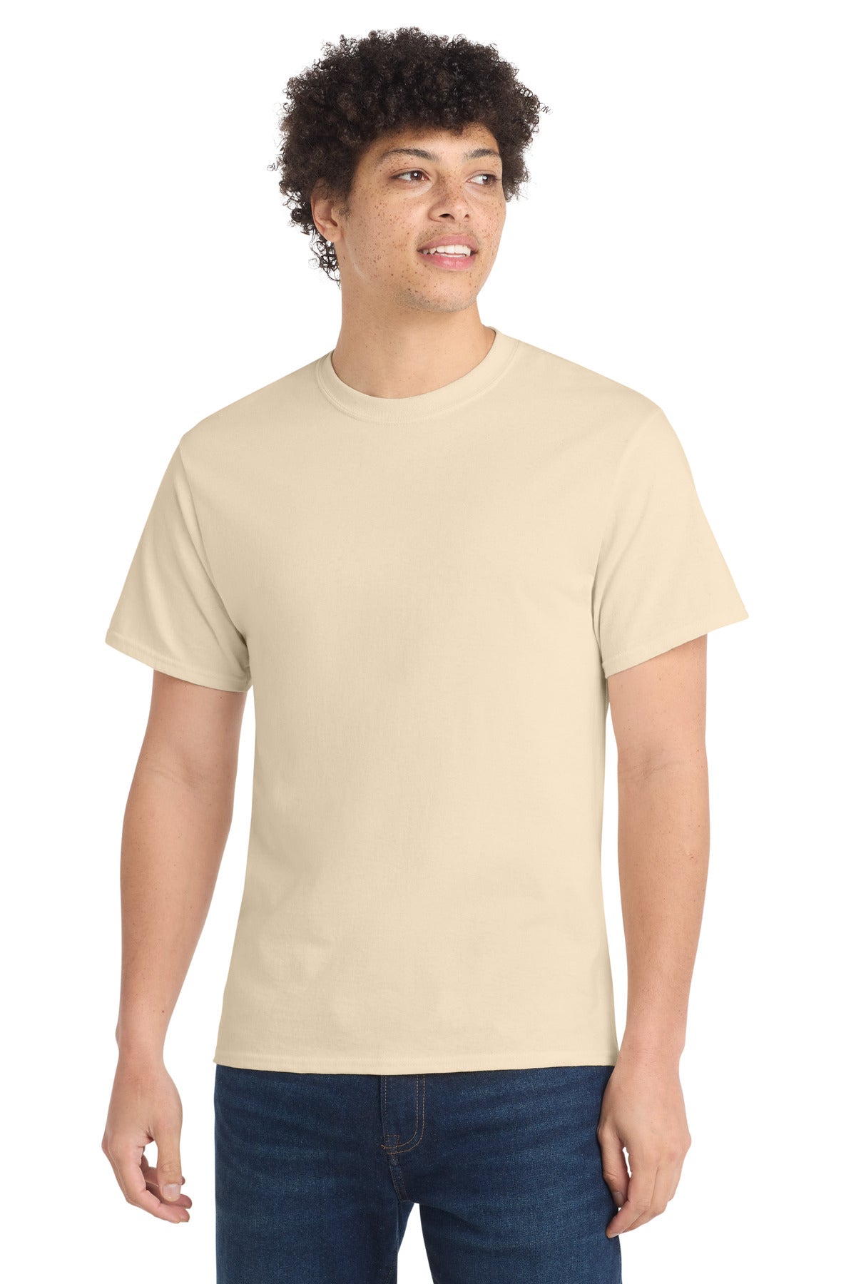 Port & Co Core Cotton Tee. PC54 - Creme