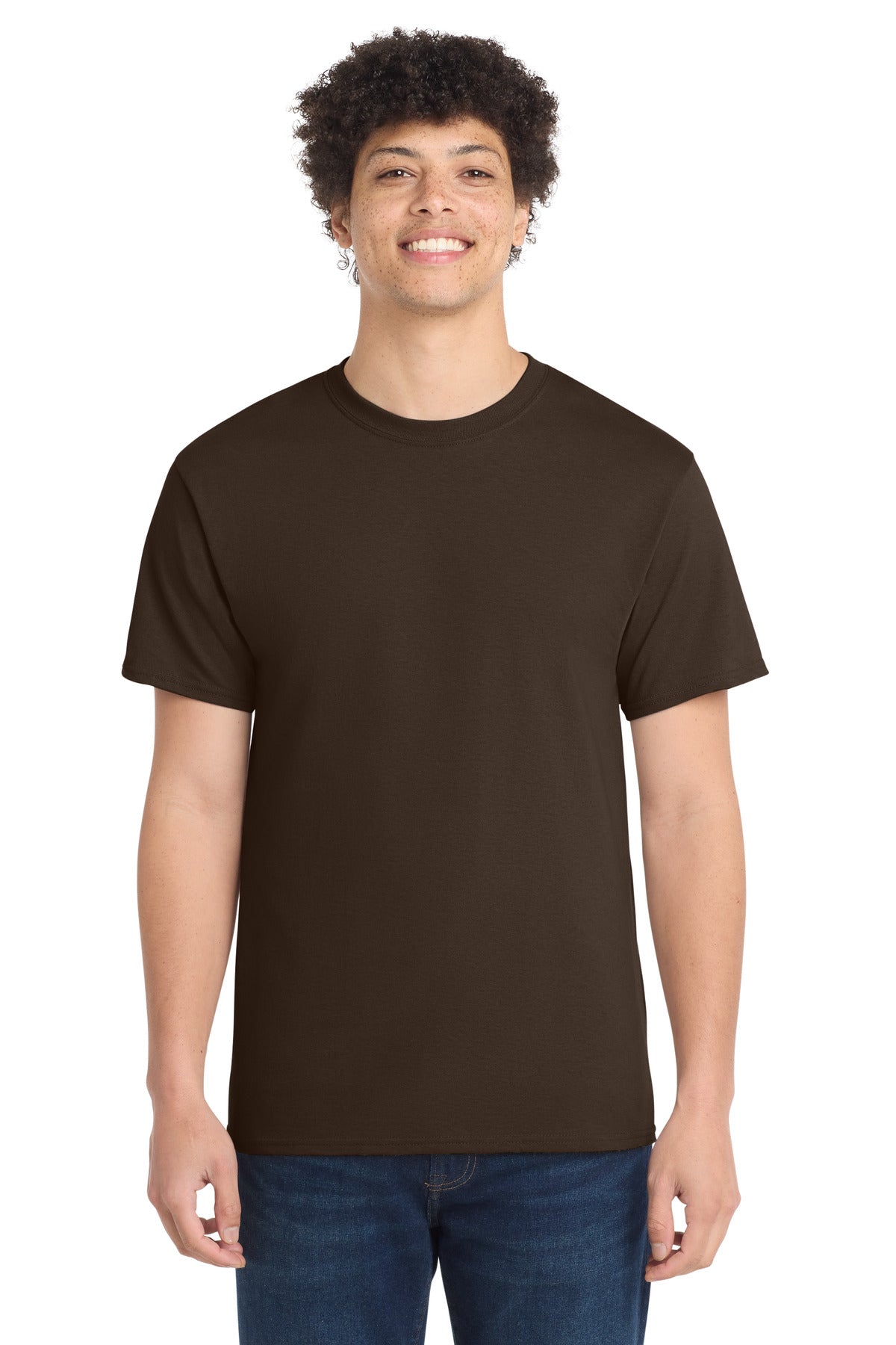 Port & Co Core Cotton Tee. PC54 - Dark Chocolate Brown