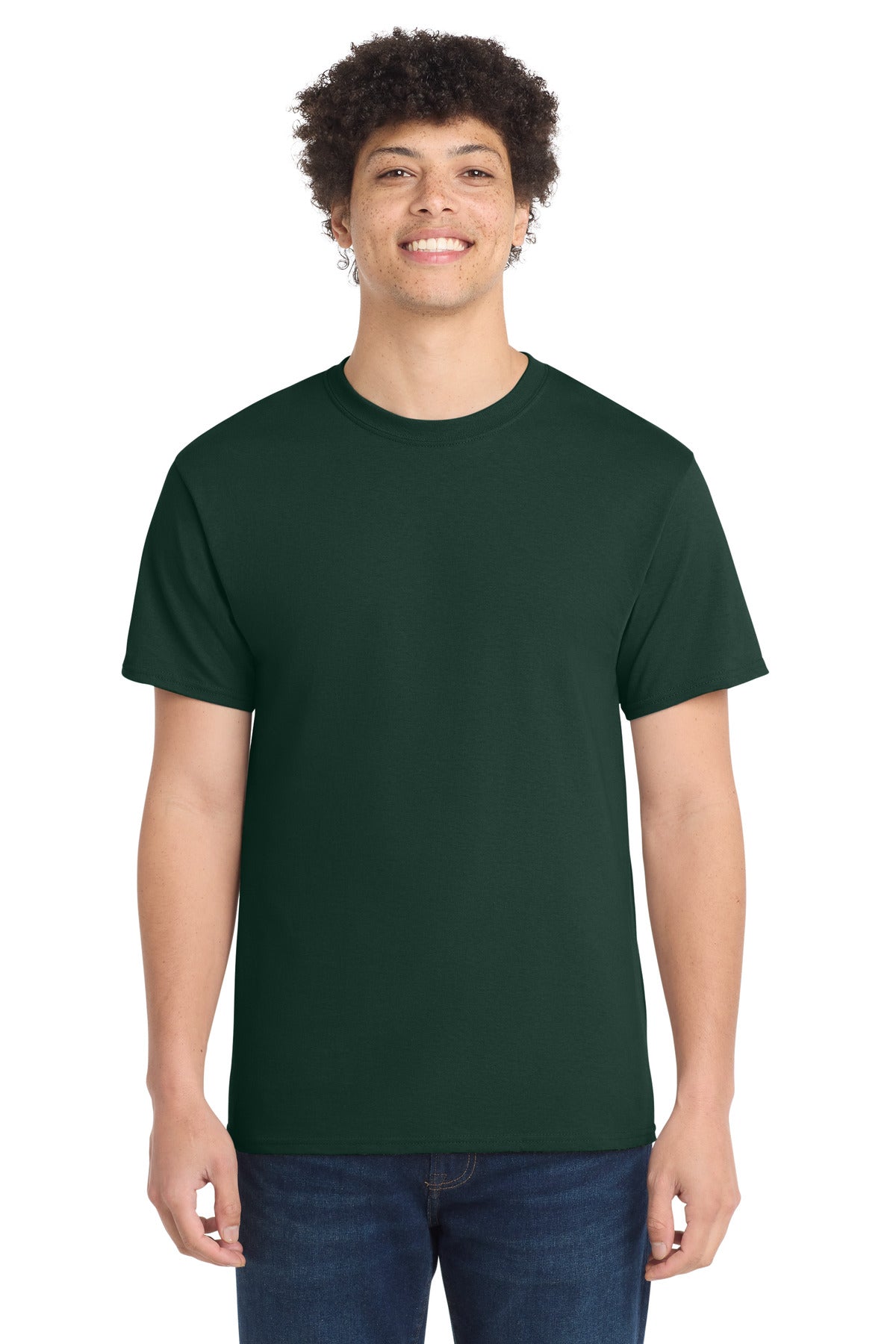 Port & Co Core Cotton Tee. PC54 - Dark Green