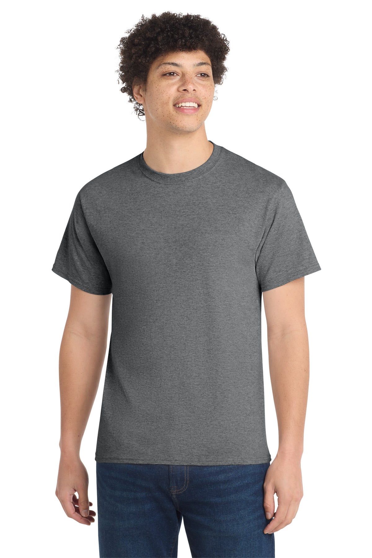 Port & Co Core Cotton Tee. PC54 - Graphite Heather