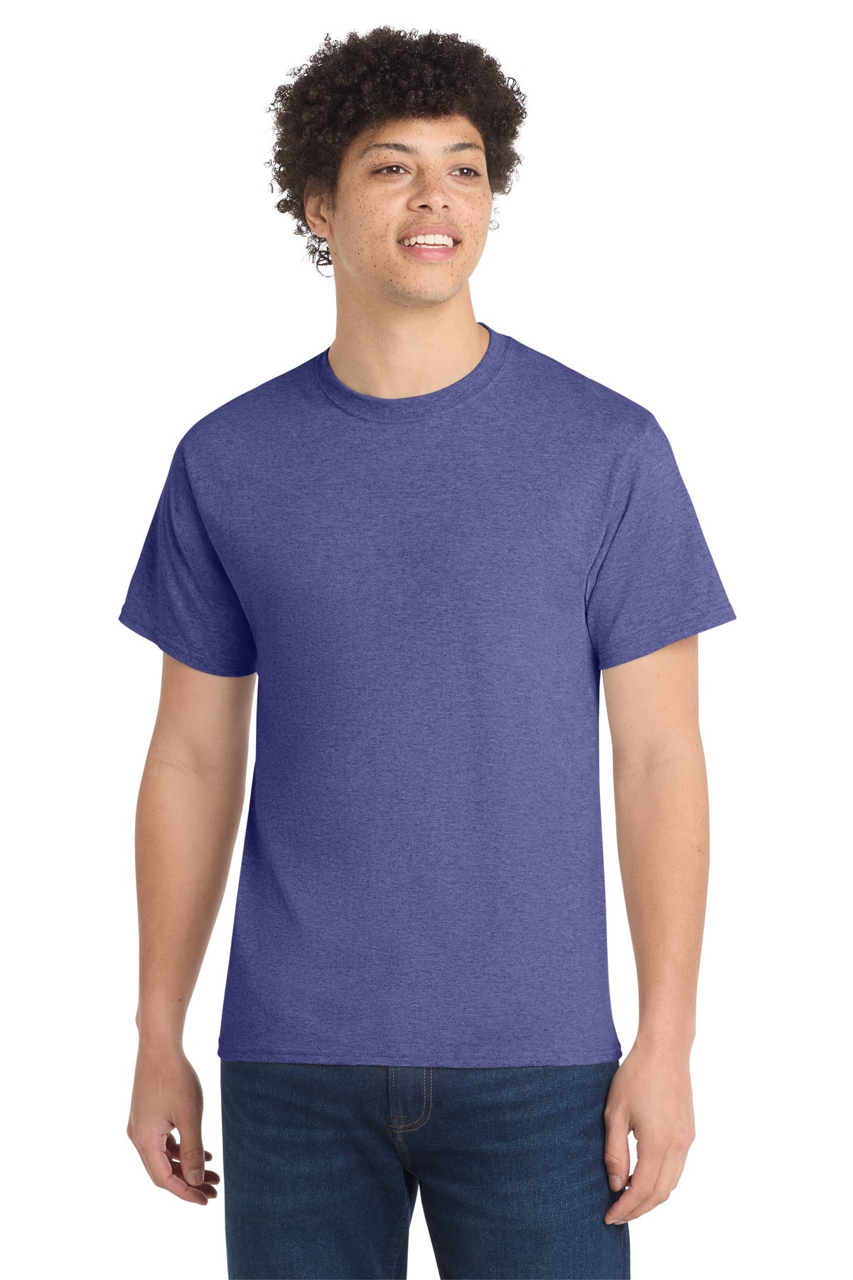 Port & Co Core Cotton Tee. PC54 - Heather Purple