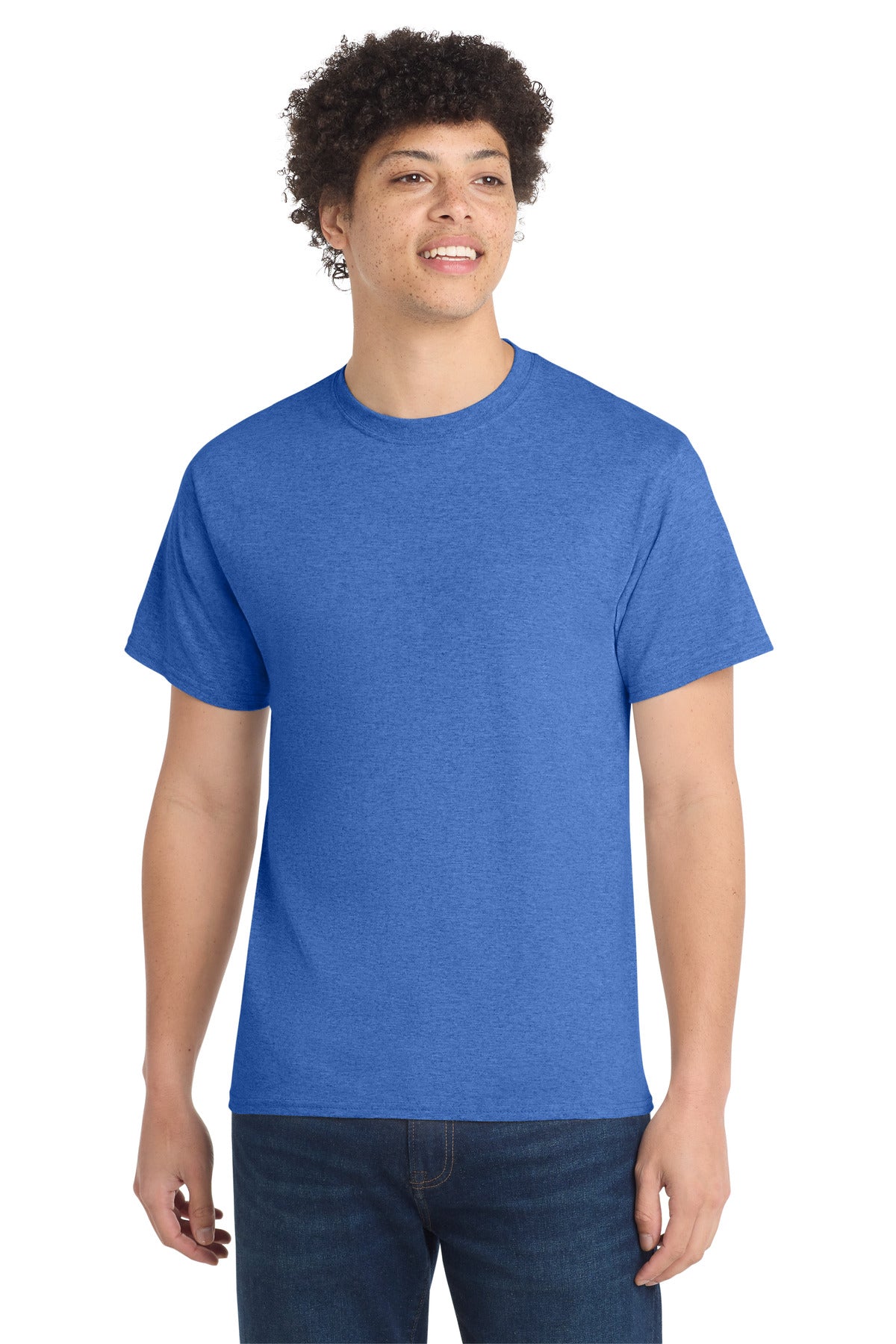Port & Co Core Cotton Tee. PC54 - Heather Royal