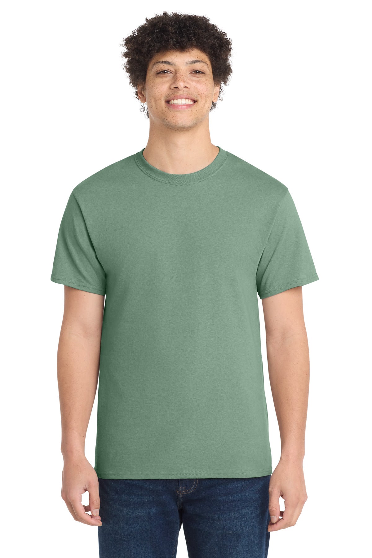 Port & Co Core Cotton Tee. PC54 - Laurel Green