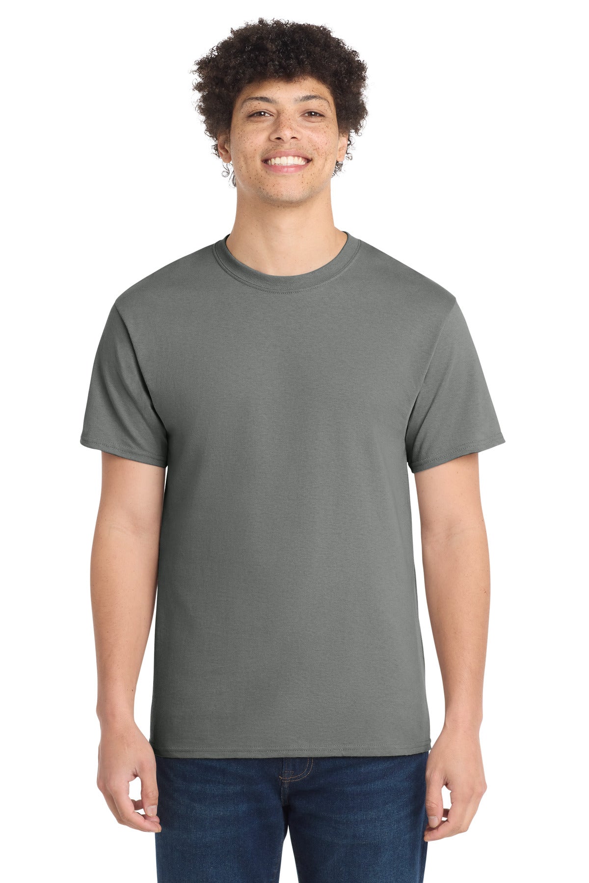 Port & Co Core Cotton Tee. PC54 - Medium Grey