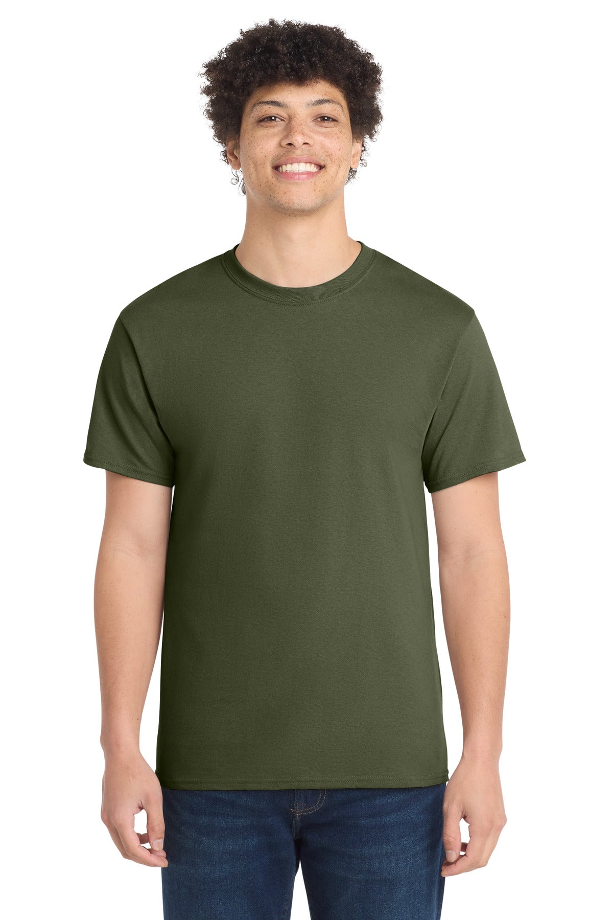 Port & Co Core Cotton Tee. PC54 - Olive Drab Green
