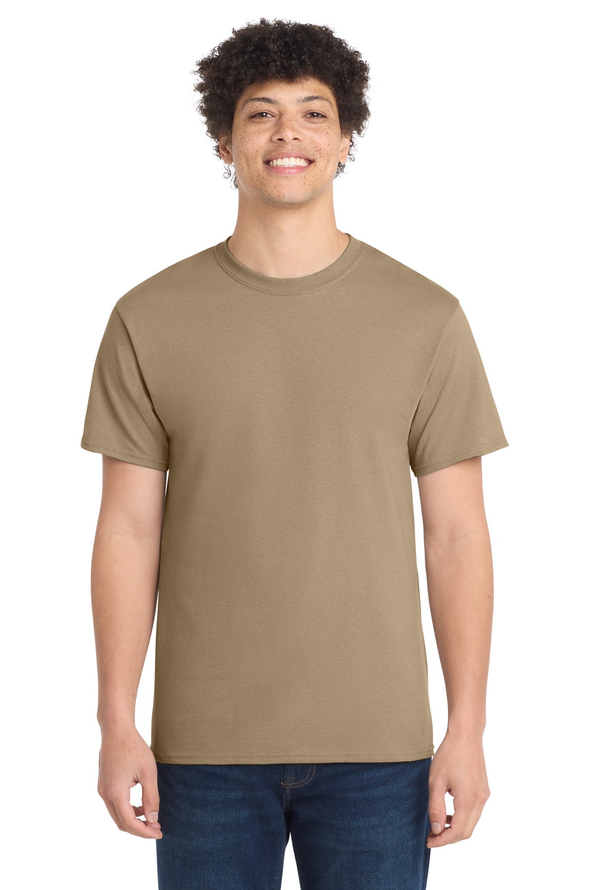 Port & Co Core Cotton Tee. PC54 - Sand