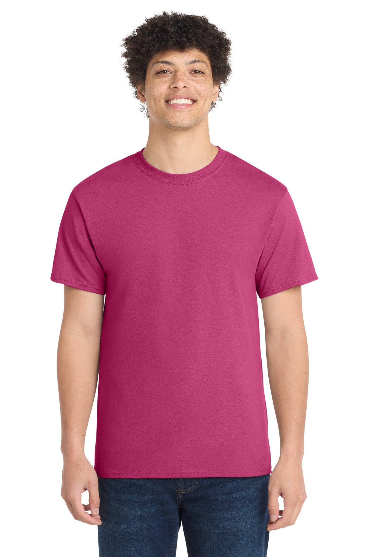 Port & Co Core Cotton Tee. PC54 - Sangria
