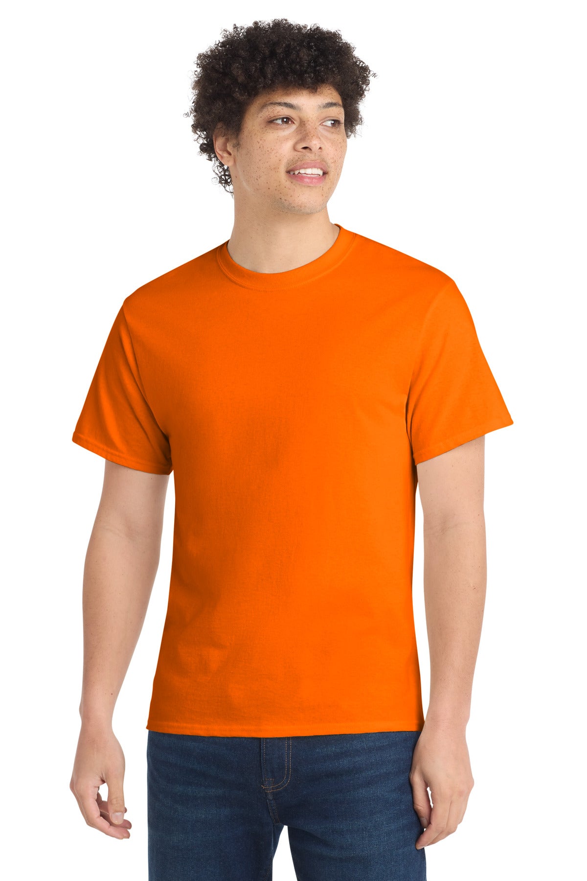 Port & Co Core Cotton Tee. PC54 - S. Orange