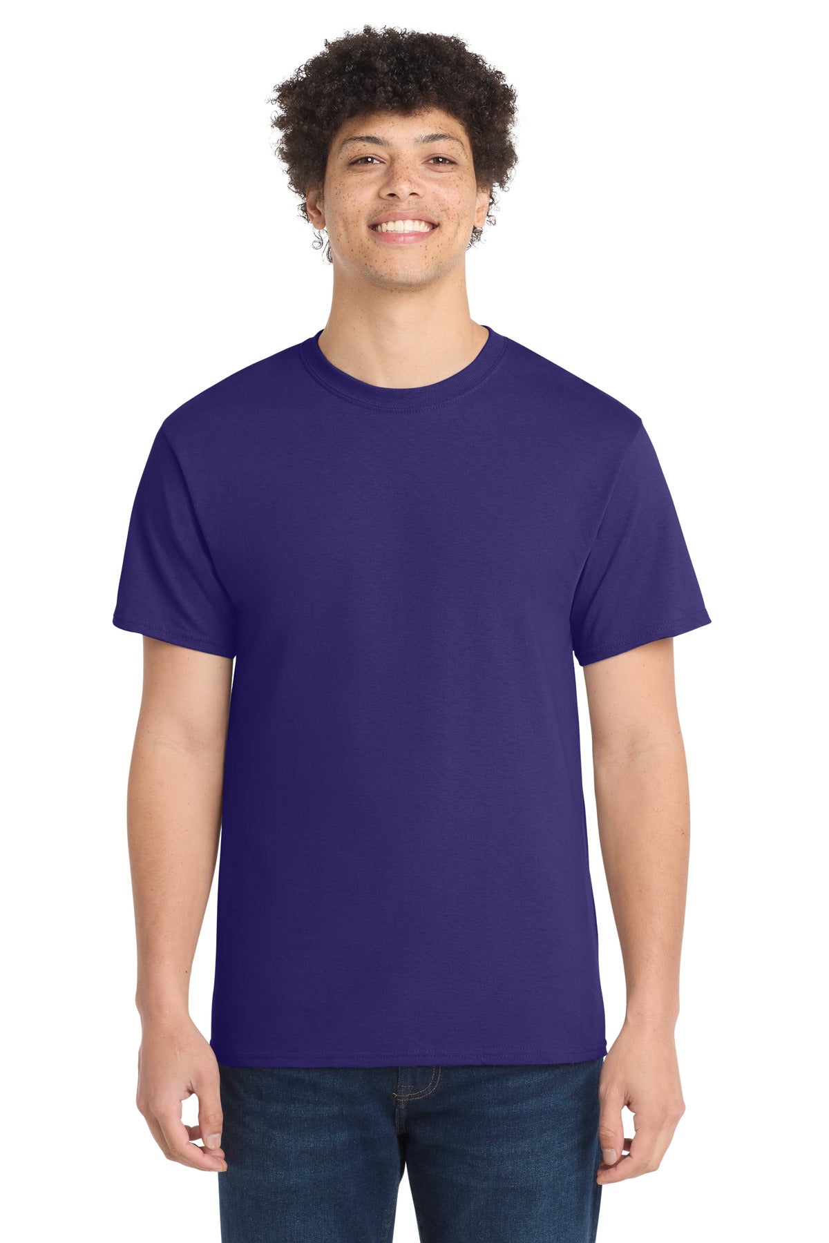 Port & Co Core Cotton Tee. PC54 - Team Purple