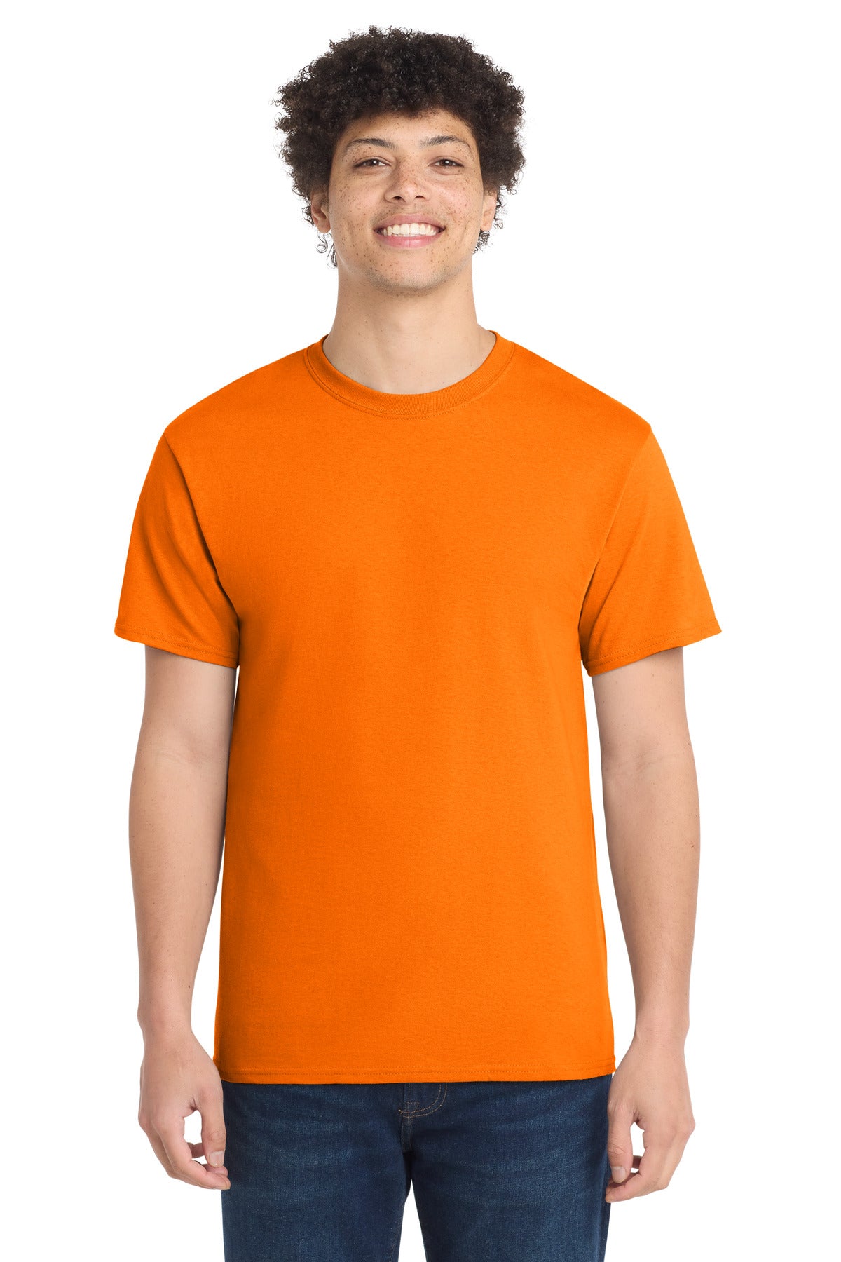 Port & Co Core Cotton Tee. PC54 - Tennessee Orange