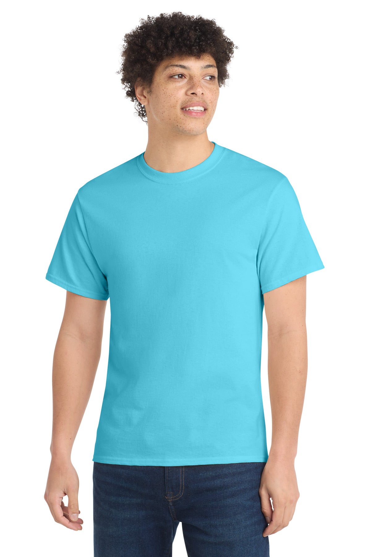 Port & Co Core Cotton Tee. PC54 - Tidal Wave