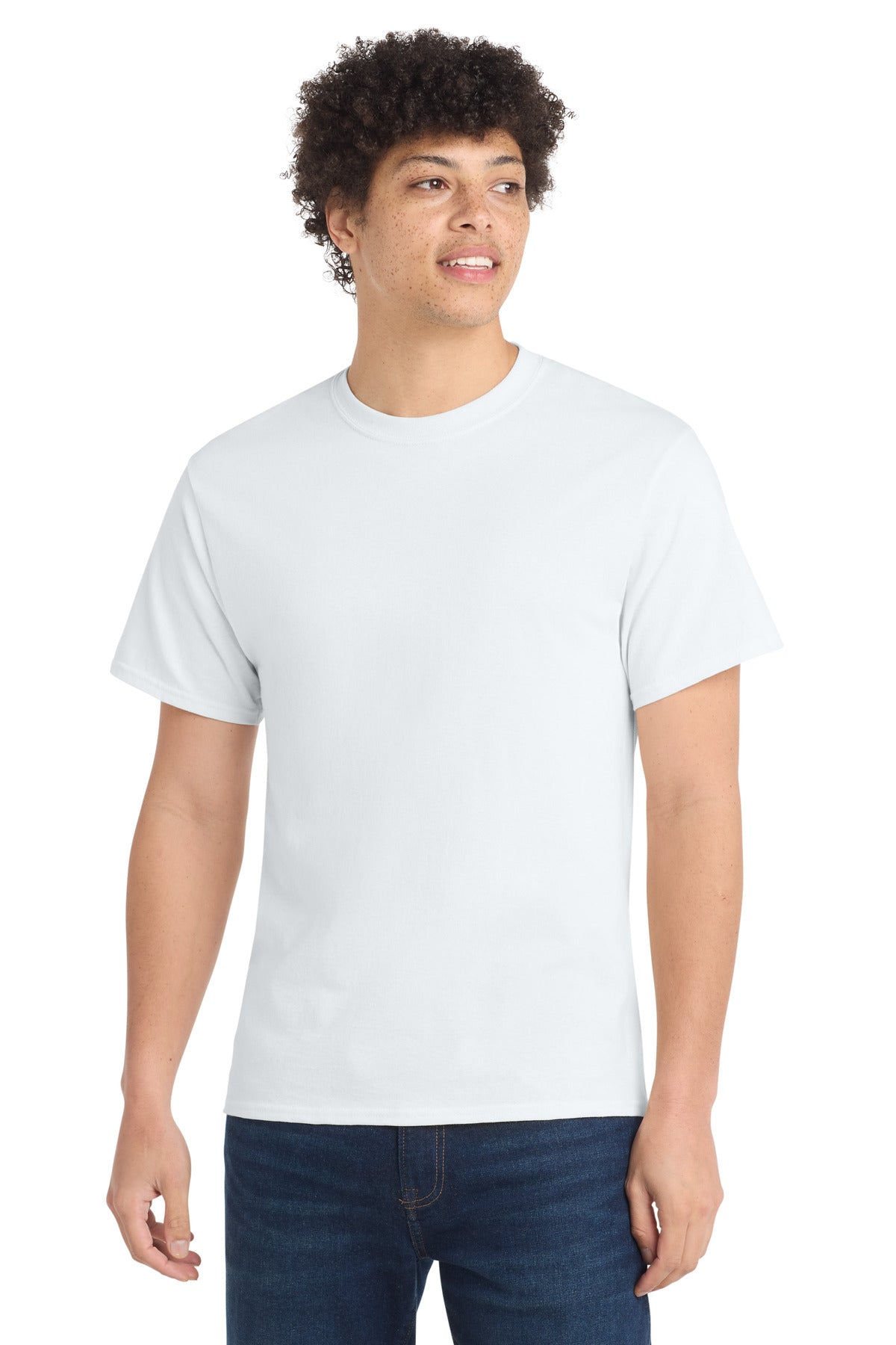 Port & Co Core Cotton Tee. PC54 - White