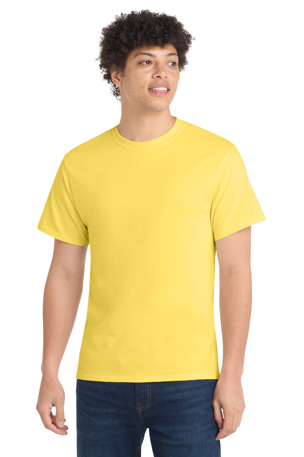 Port & Co Core Cotton Tee. PC54 - Yellow