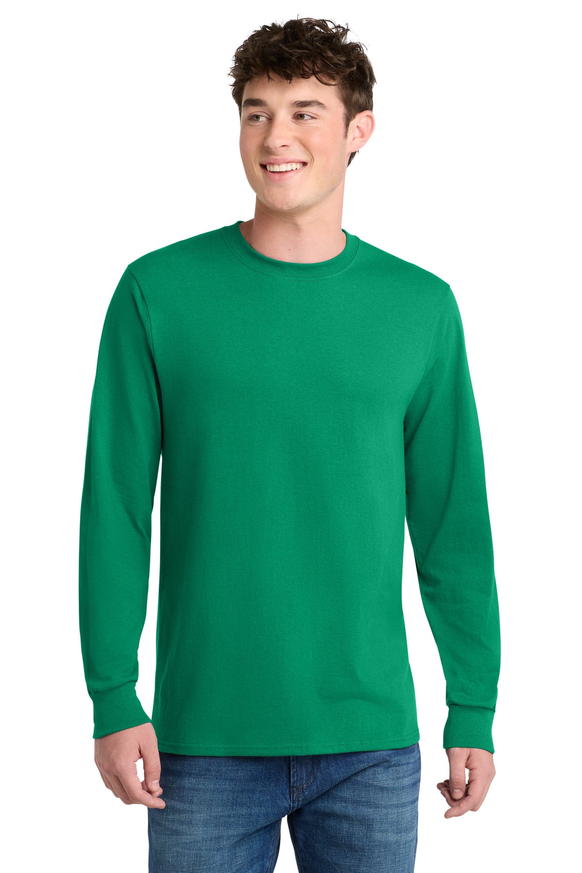 Port & Co Long Sleeve Core Blend Tee. PC55LS - Kelly