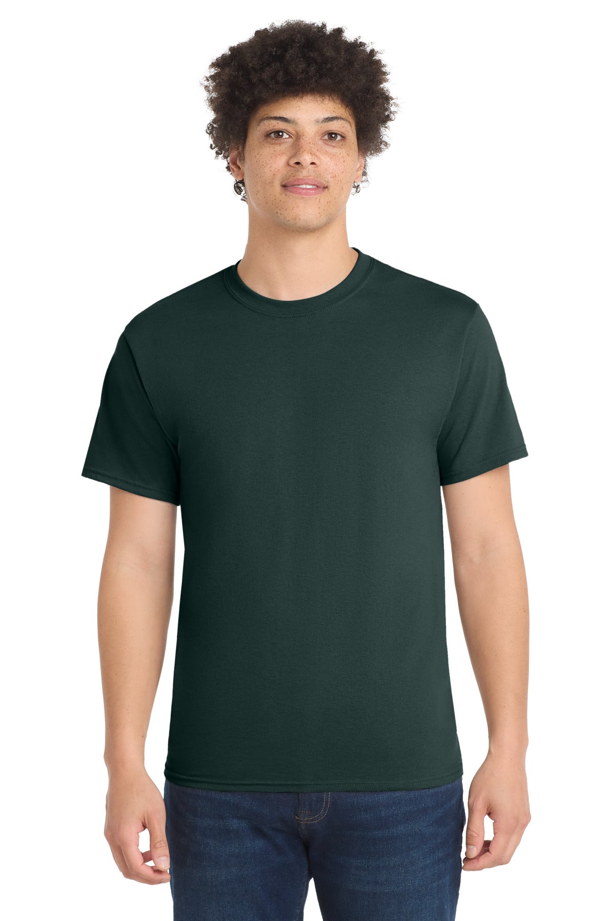 Port & Co Tall Core Blend Tee. PC55T - Dark Green