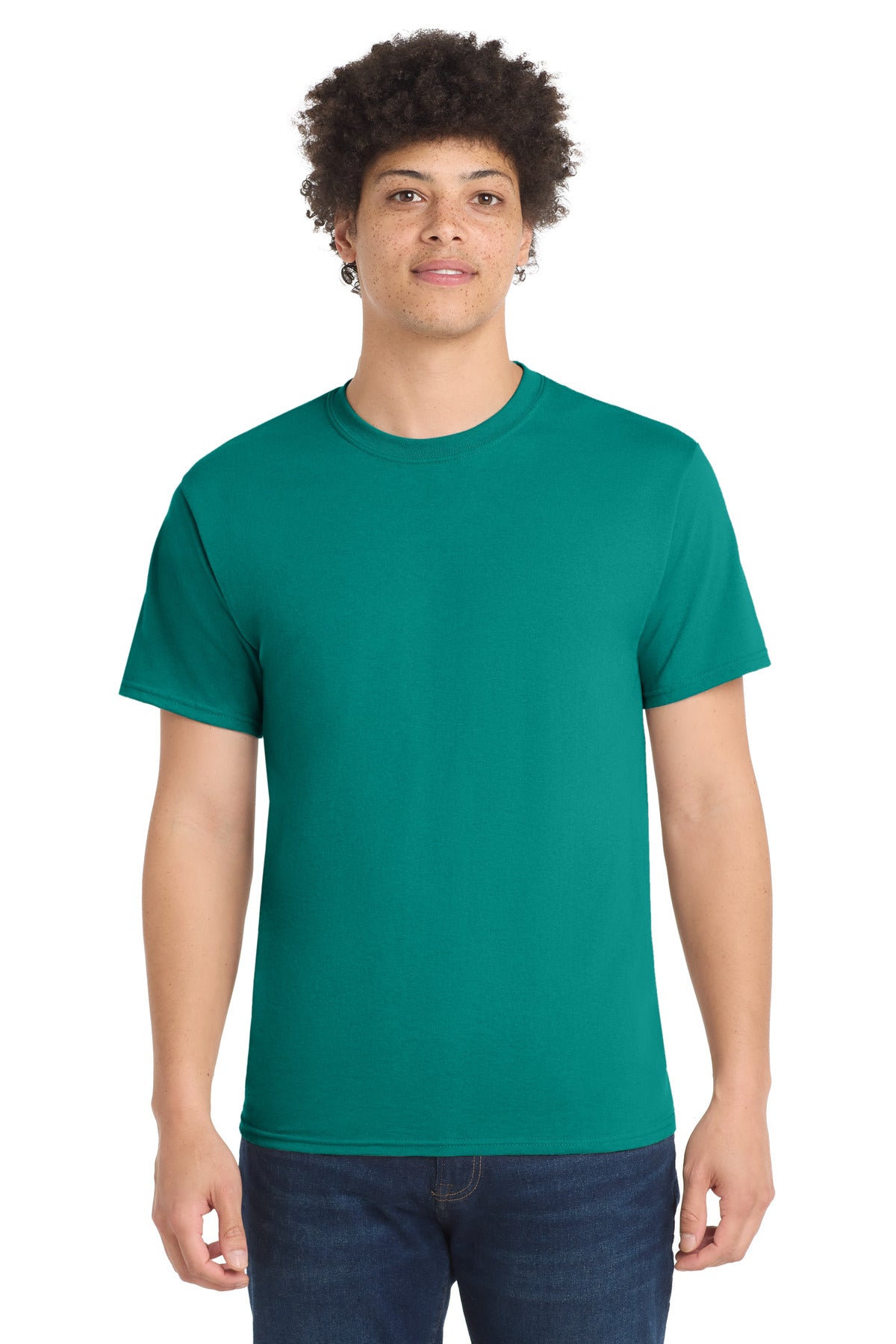 Port & Co Core Blend Tee.  PC55 - Jade Green