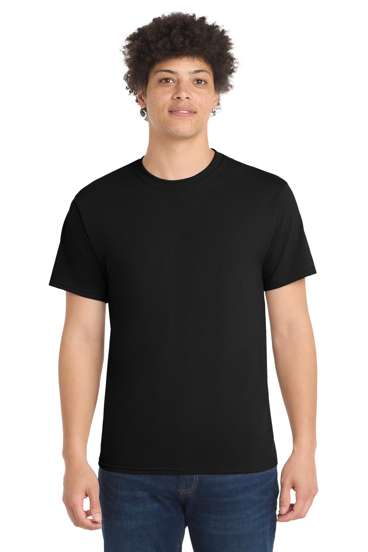 Port & Co Tall Core Blend Tee. PC55T - Jet Black
