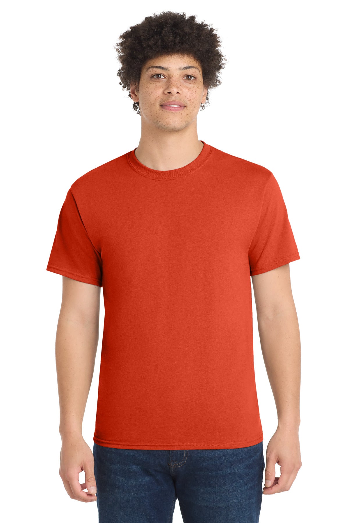 Port & Co Core Blend Tee.  PC55 - Orange
