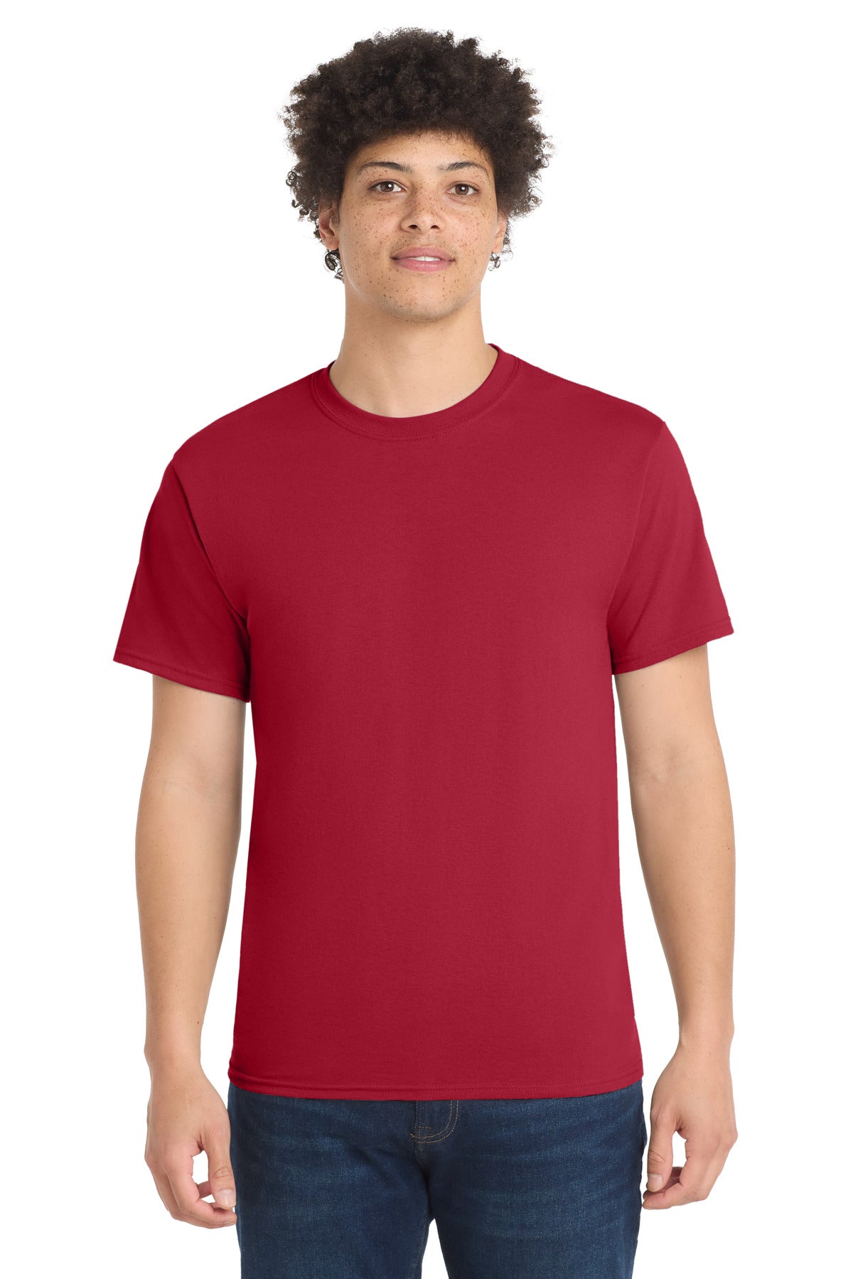 Port & Co Core Blend Tee.  PC55 - Red