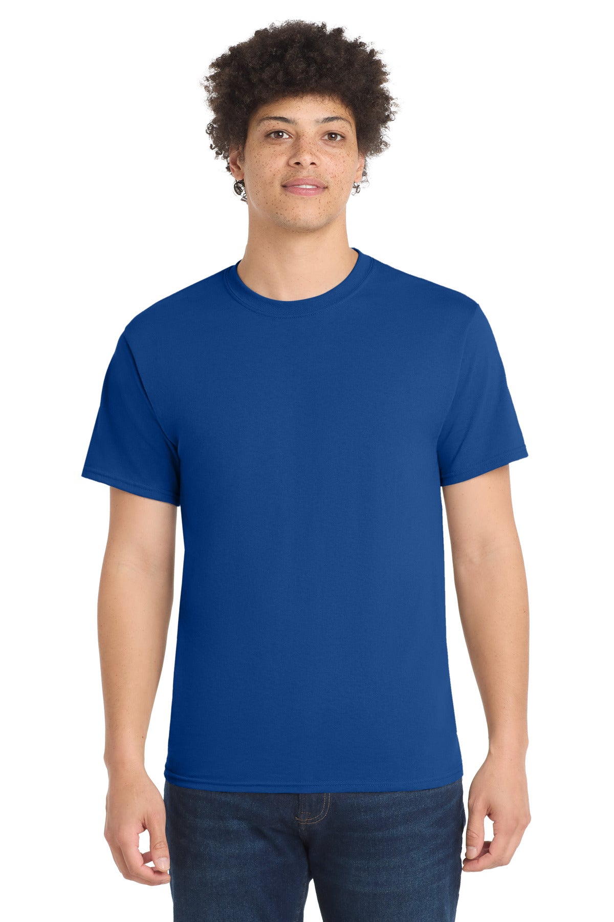 Port & Co Core Blend Tee.  PC55 - True Royal