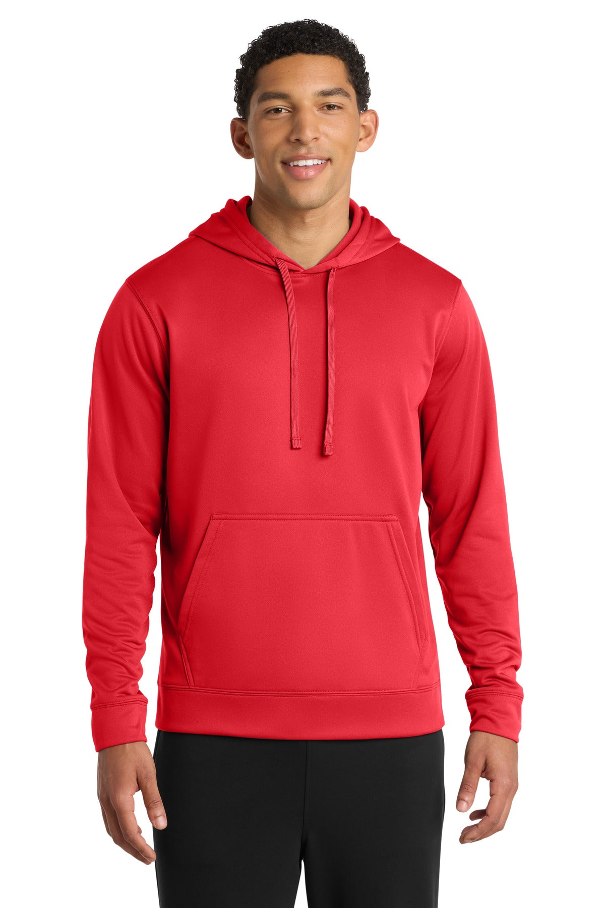 Port & Co Performance Fleece Pullover Hooded Sweatshirt. PC590H - Red