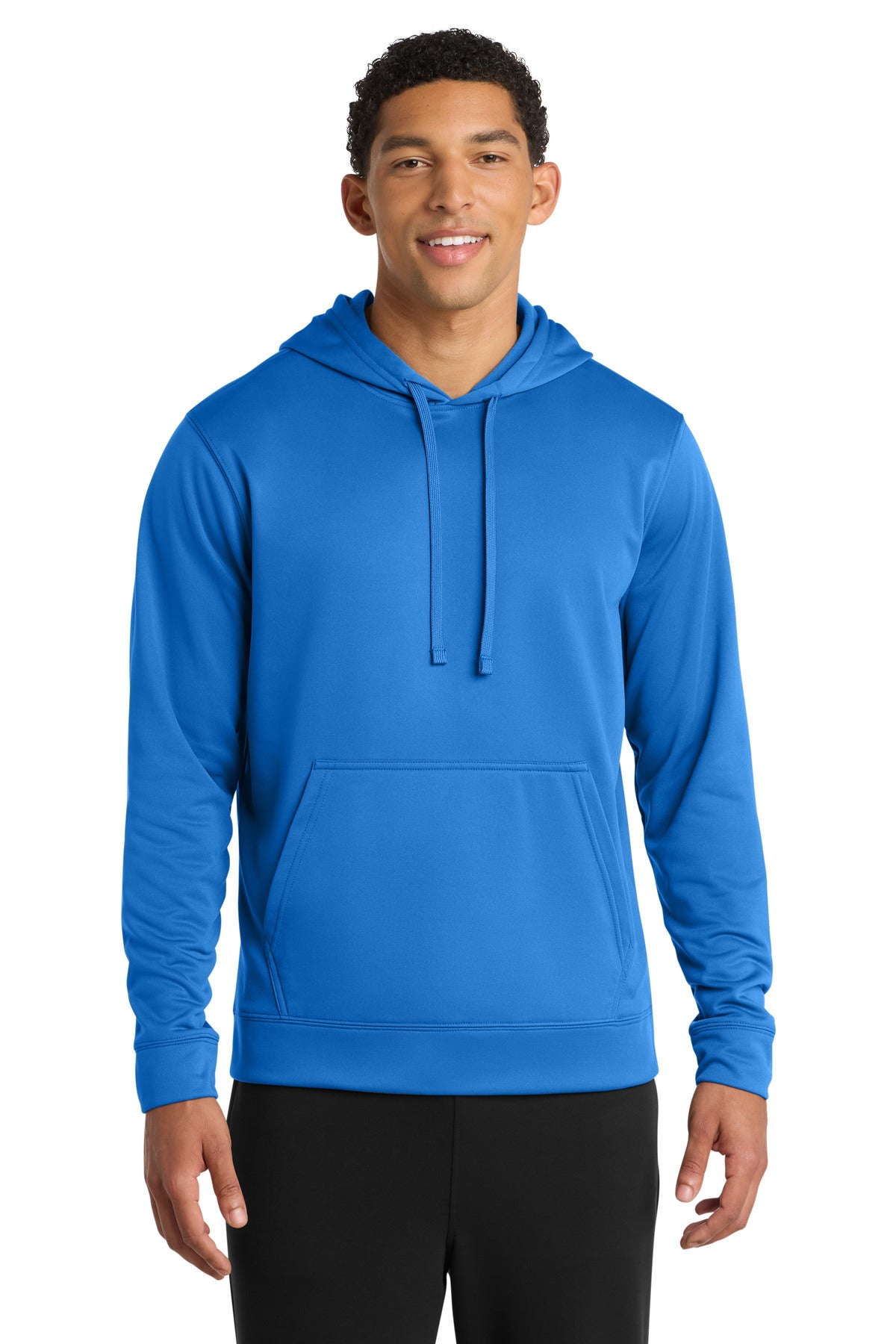 Port & Co Performance Fleece Pullover Hooded Sweatshirt. PC590H - Royal