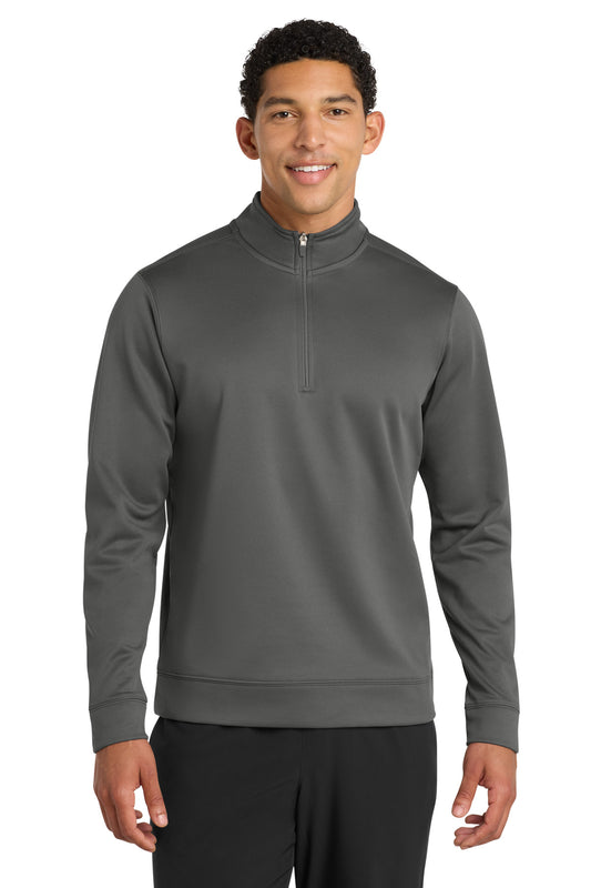 Port & Co Performance Fleece 1/4-Zip Pullover Sweatshirt. PC590Q - Charcoal