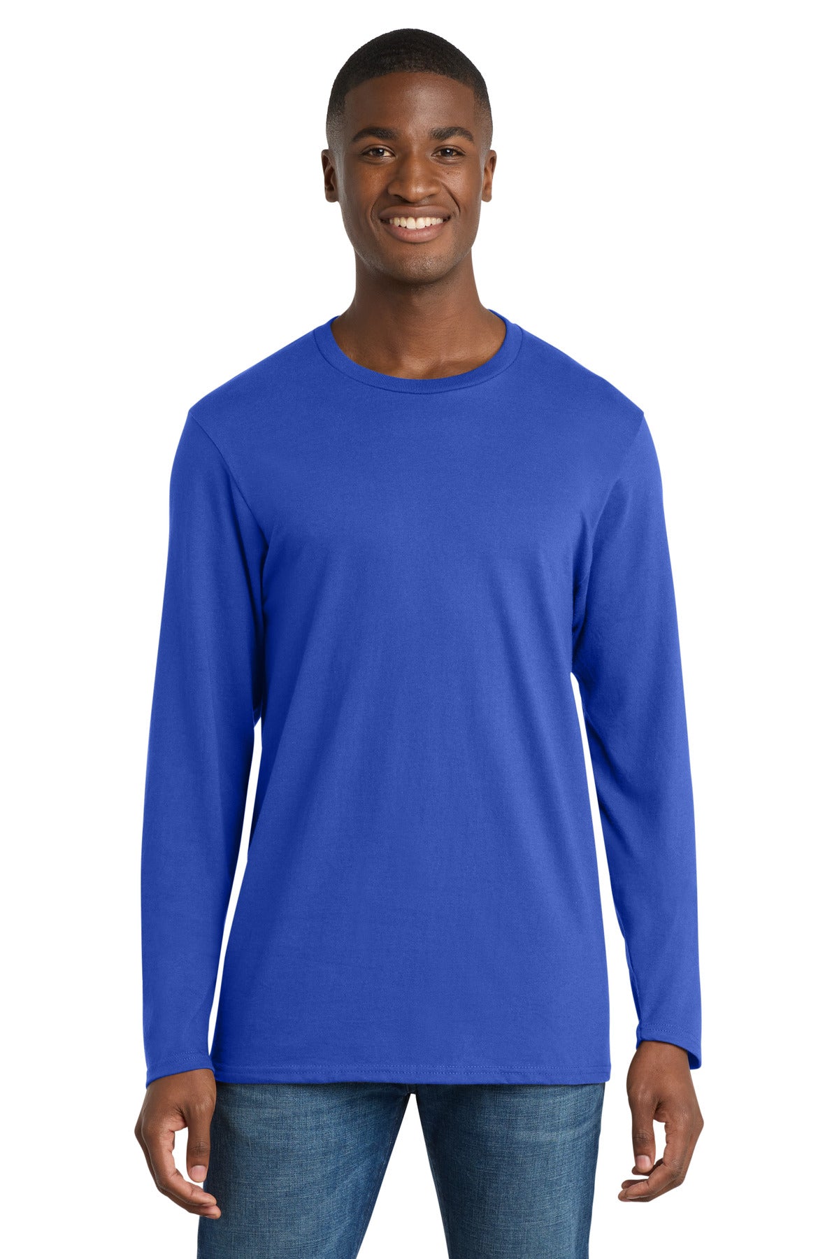 Port & Co Long Sleeve Bouncer Tee PC600LS - True Royal