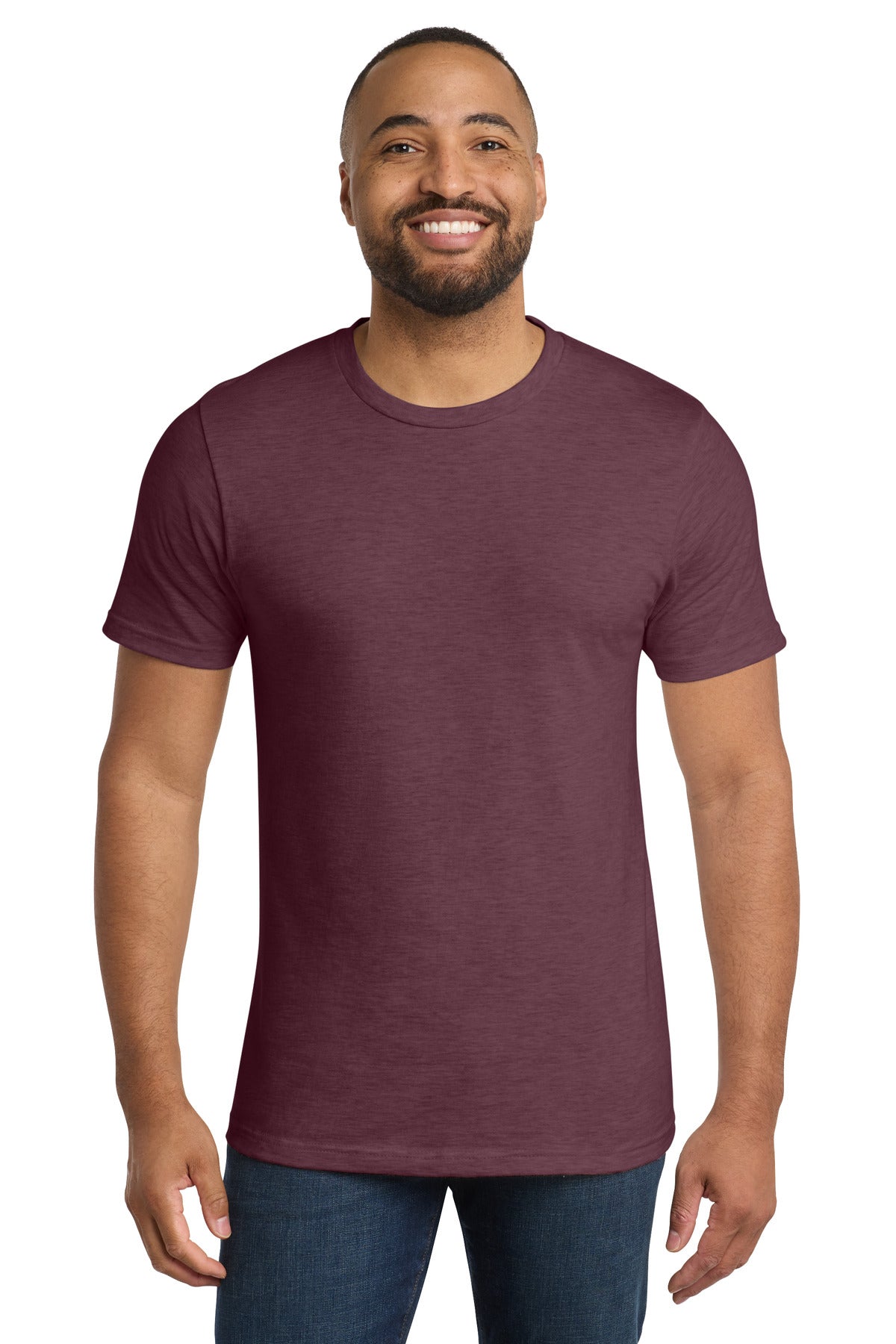 Port & Co Bouncer Tee PC600 - Heather Athletic Maroon