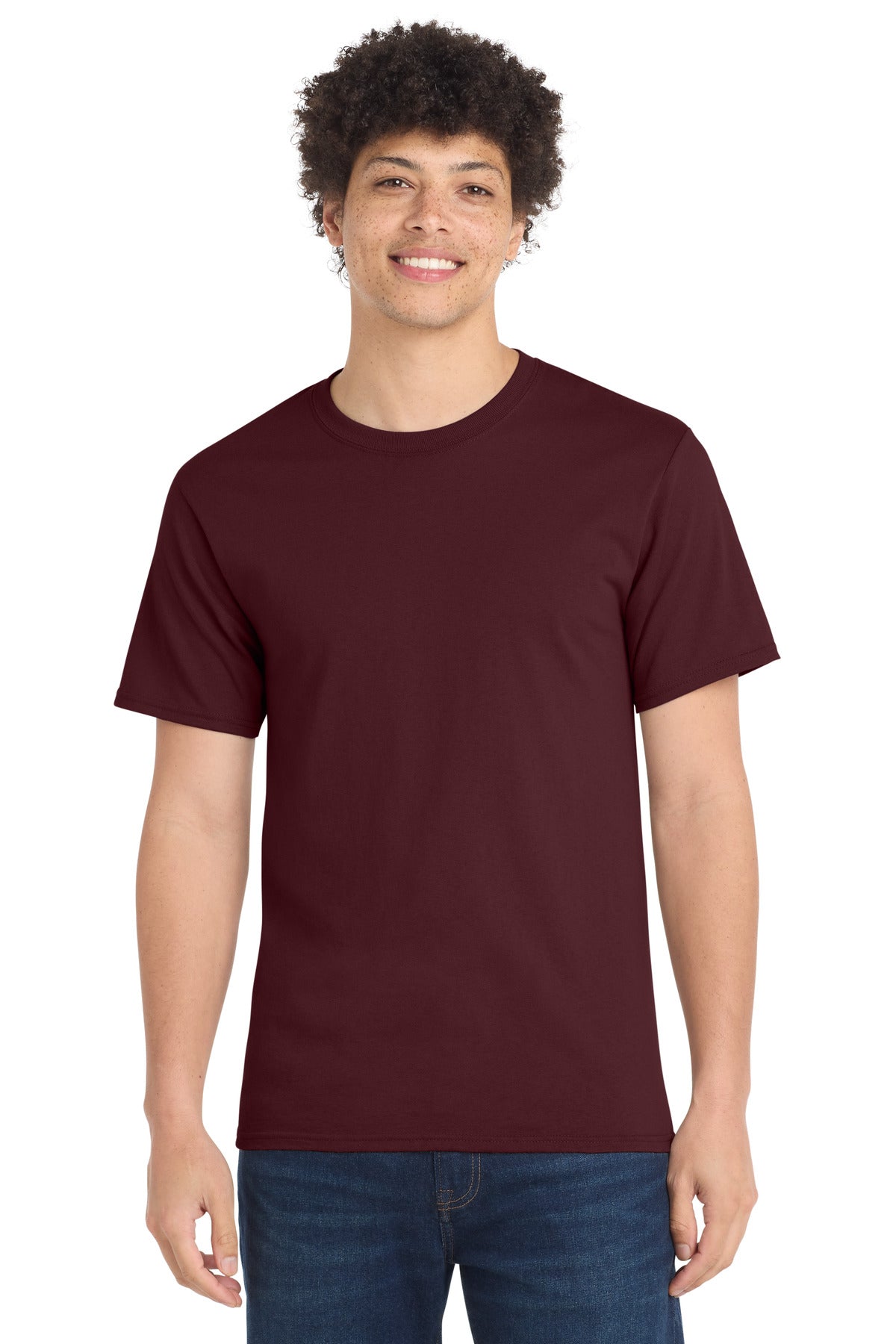 Port & Co Tall Essential Tee.  PC61T - Athletic Maroon