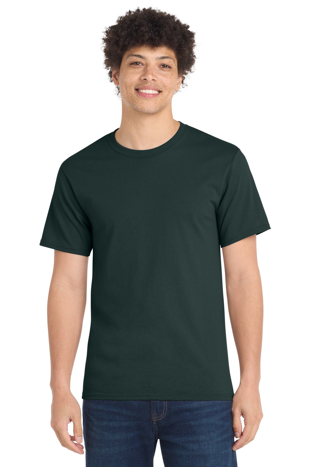 Port & Co Tall Essential Tee.  PC61T - Dark Green