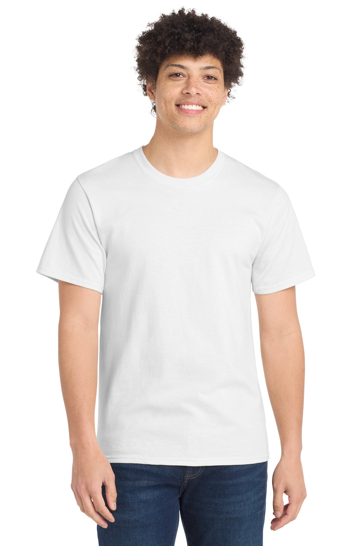 Port & Co Tall Essential Tee.  PC61T - White