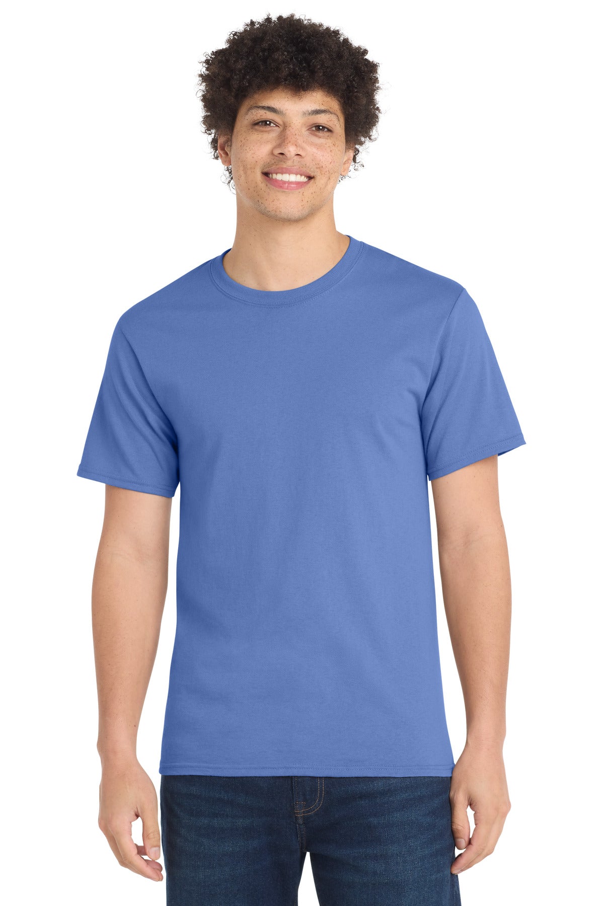 Port & Co Essential Tee. PC61 - Carolina Blue