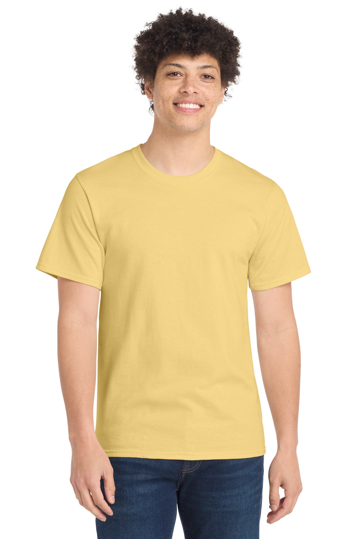 Port & Co Essential Tee. PC61 - Daffodil Yellow
