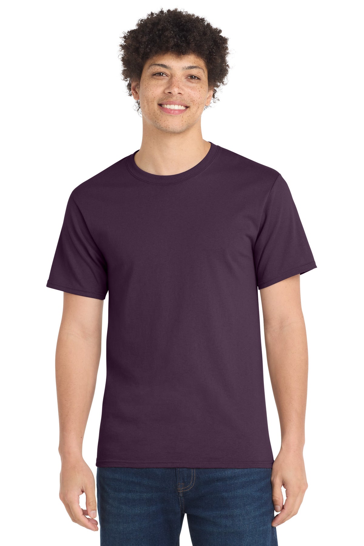 Port & Co Essential Tee. PC61 - Eggplant