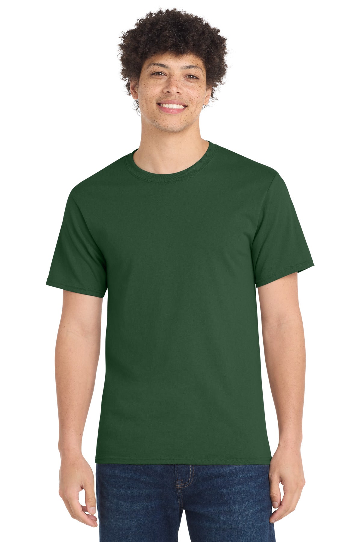 Port & Co Essential Tee. PC61 - Forest Green