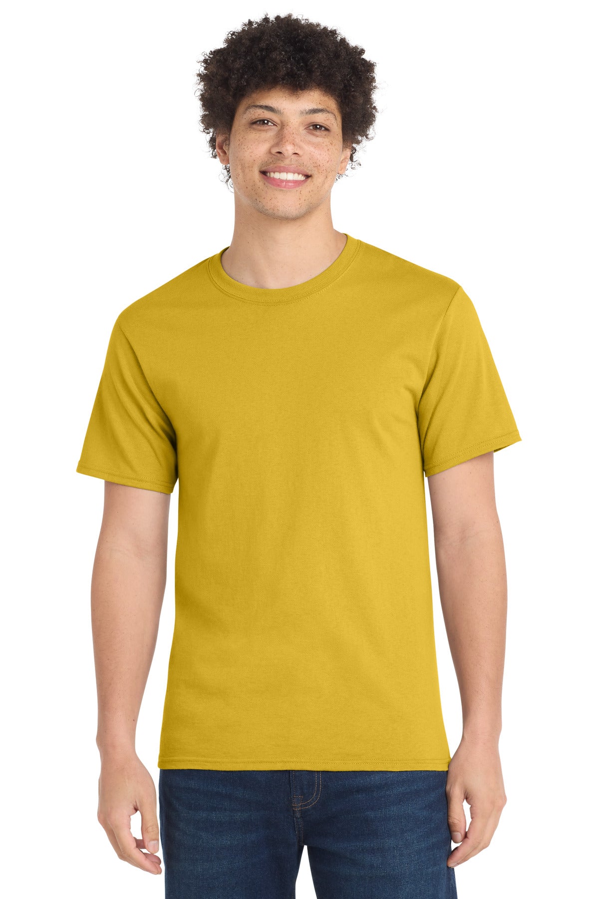 Port & Co Essential Tee. PC61 - Lemon Yellow