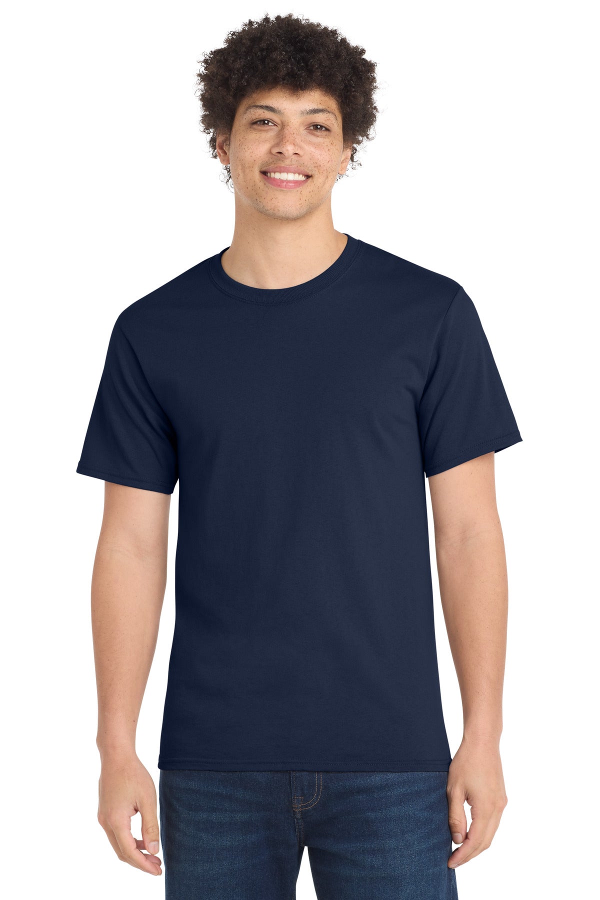 Port & Co Essential Tee. PC61 - Navy