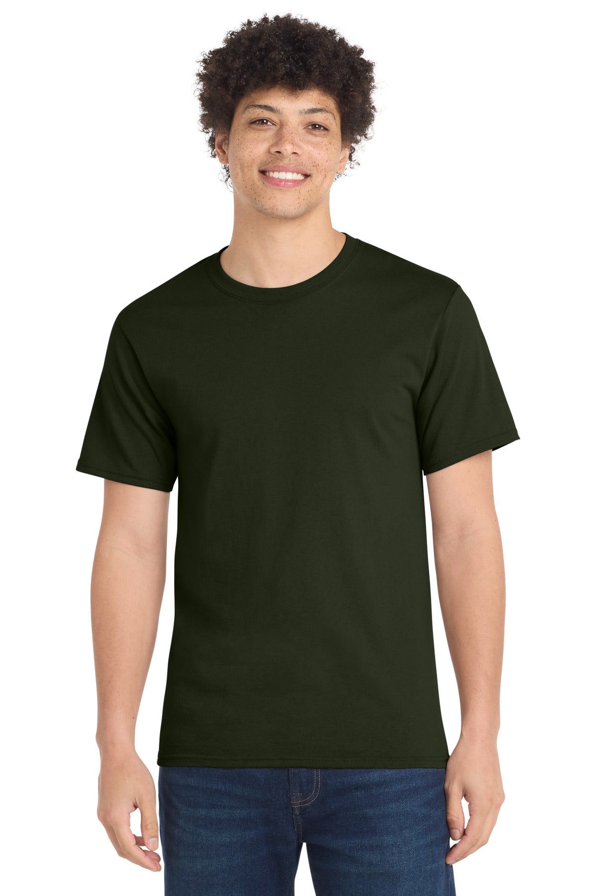 Port & Co Essential Tee. PC61 - Olive