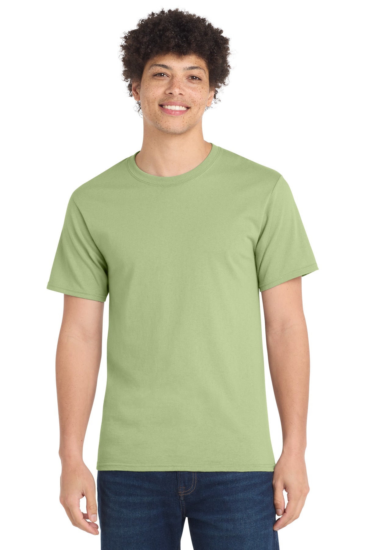 Port & Co Essential Tee. PC61 - Pistachio