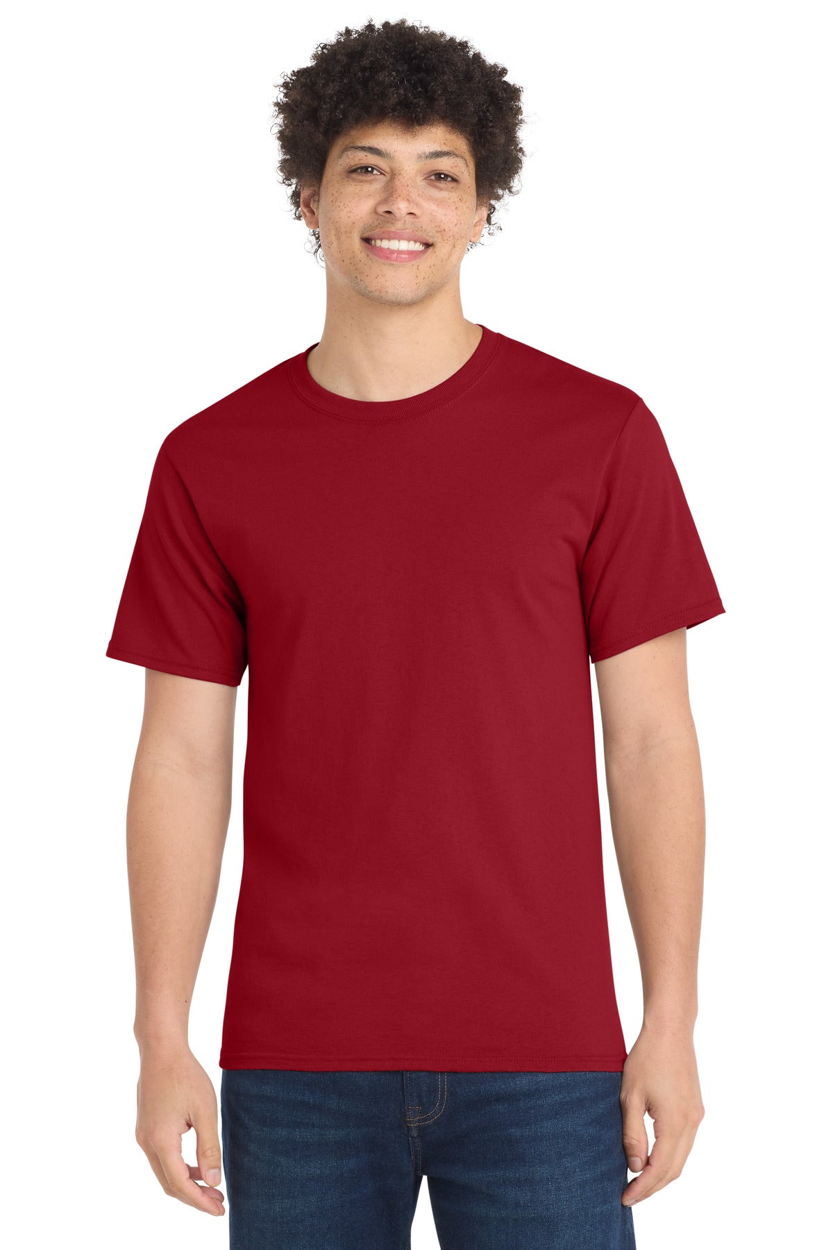Port & Co Essential Tee. PC61 - Rich Red