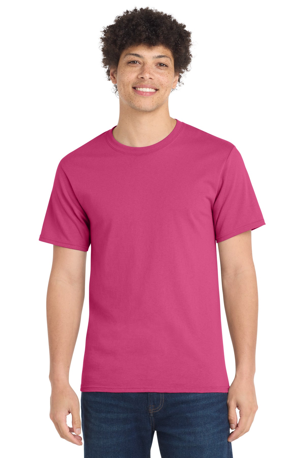 Port & Co Essential Tee. PC61 - Sangria