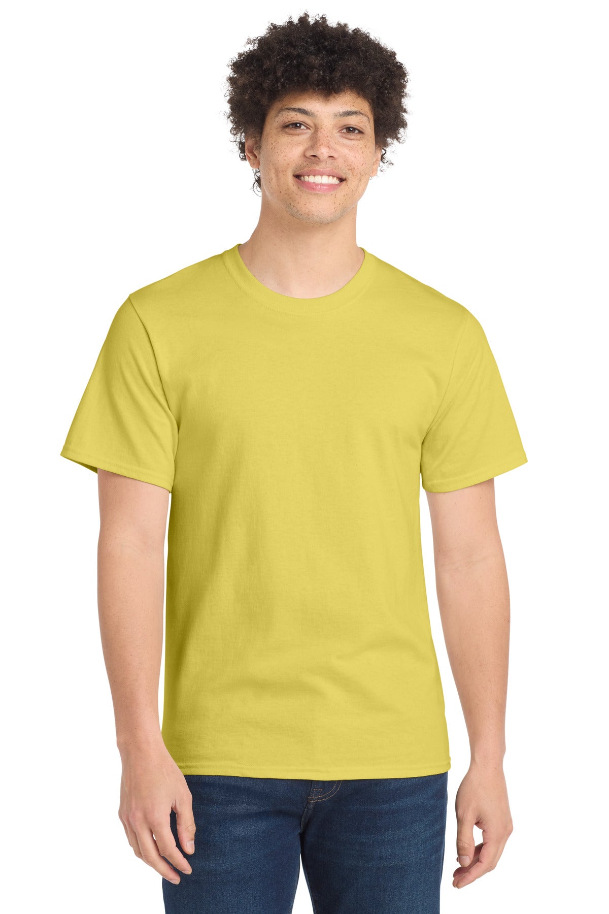 Port & Co Essential Tee. PC61 - Yellow
