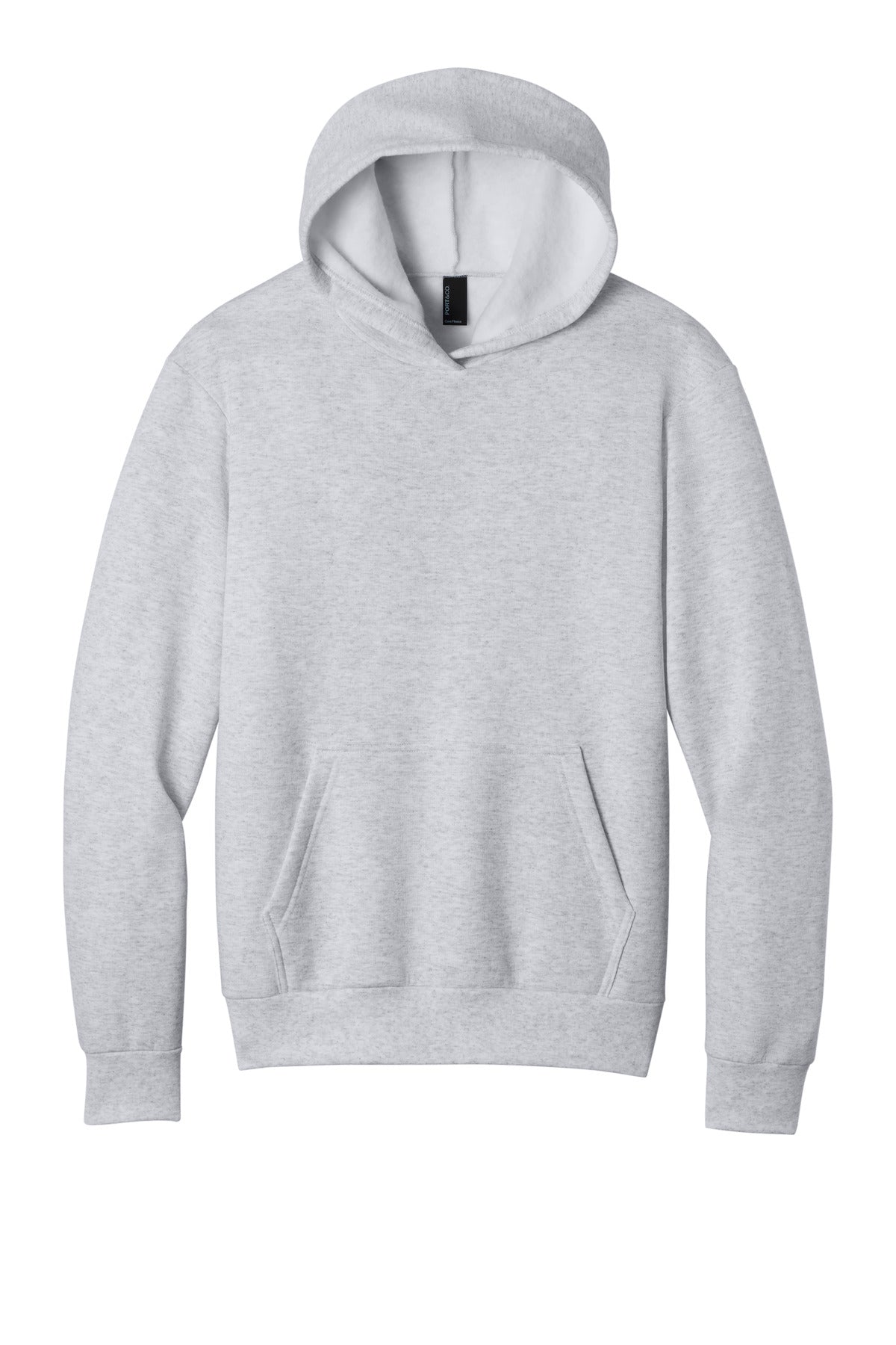 Port & Co Easy Fleece Pullover Hooded Sweatshirt PC68H - Ash