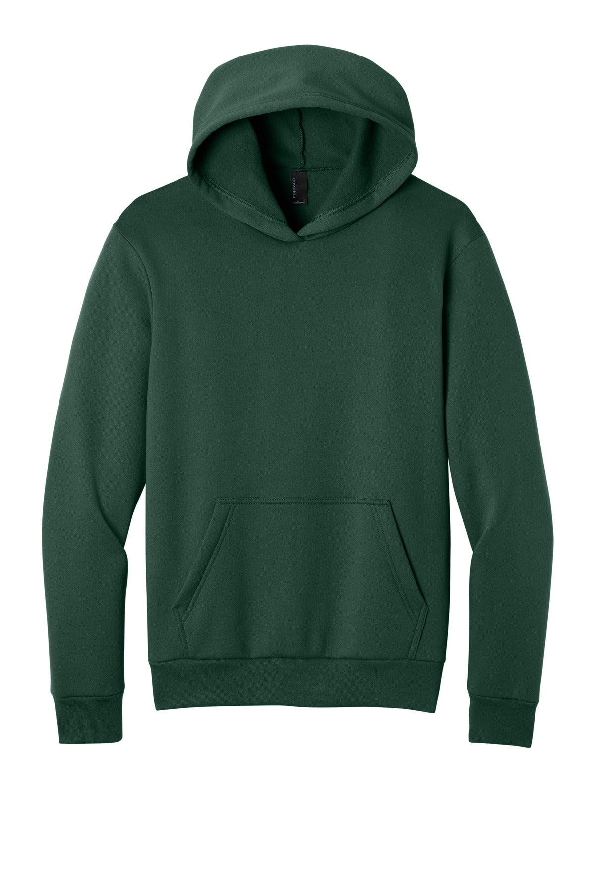Port & Co Easy Fleece Pullover Hooded Sweatshirt PC68H - Dark Green